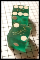 Dice : Dice - Casino Dice - Harrahs Tunica MS Green - Ebay May 2011